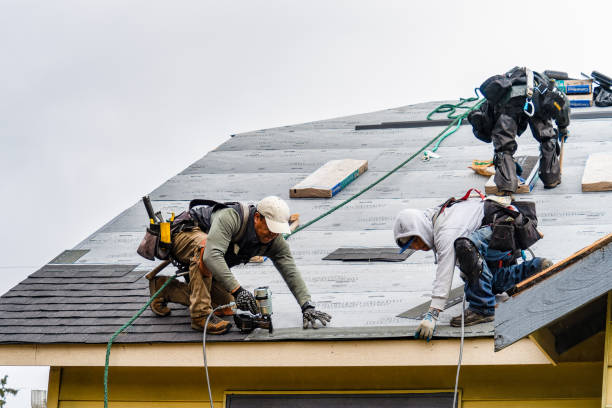 Professional Roofing technician working in South Carver, MA